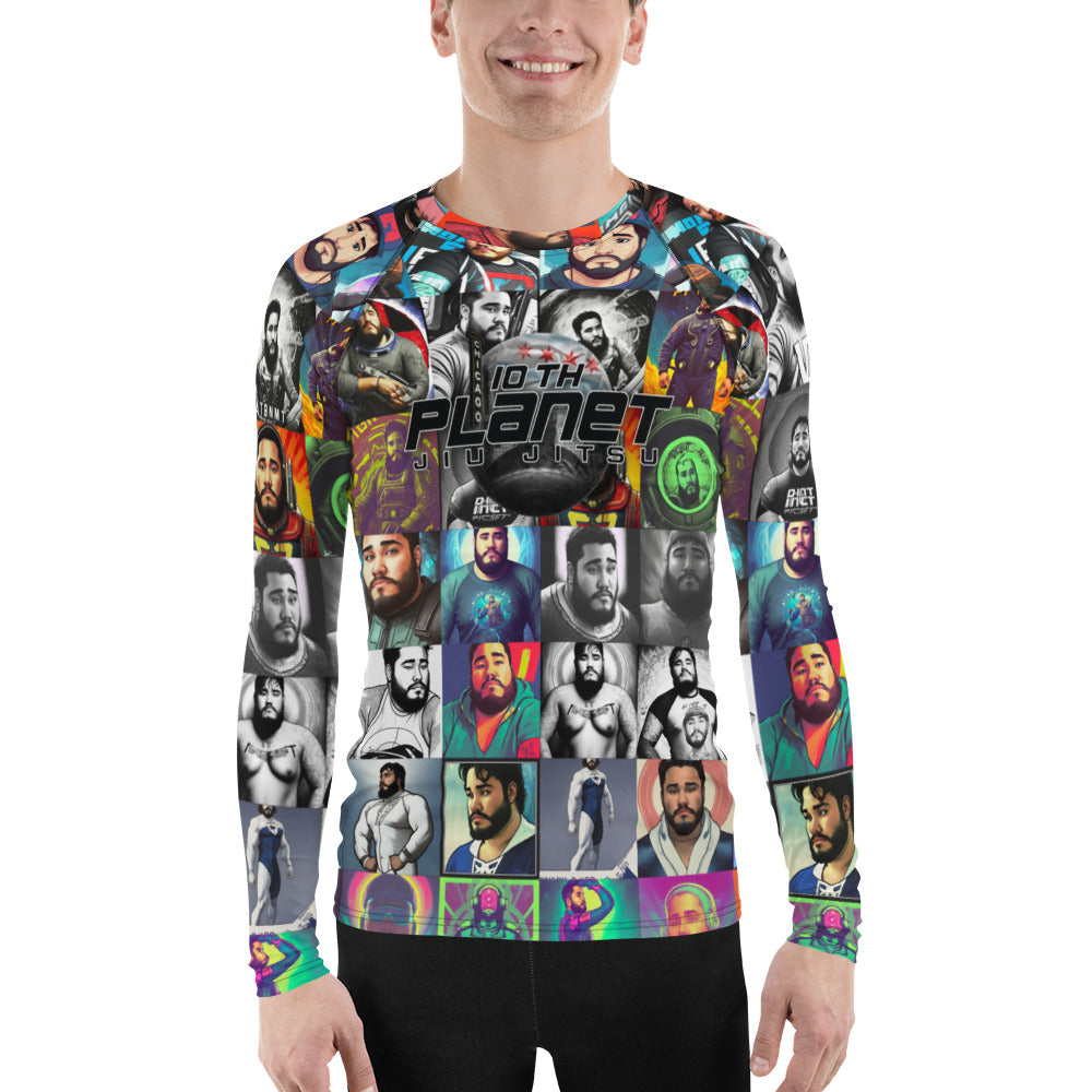 John Hates Selfies Men's Rash Guard