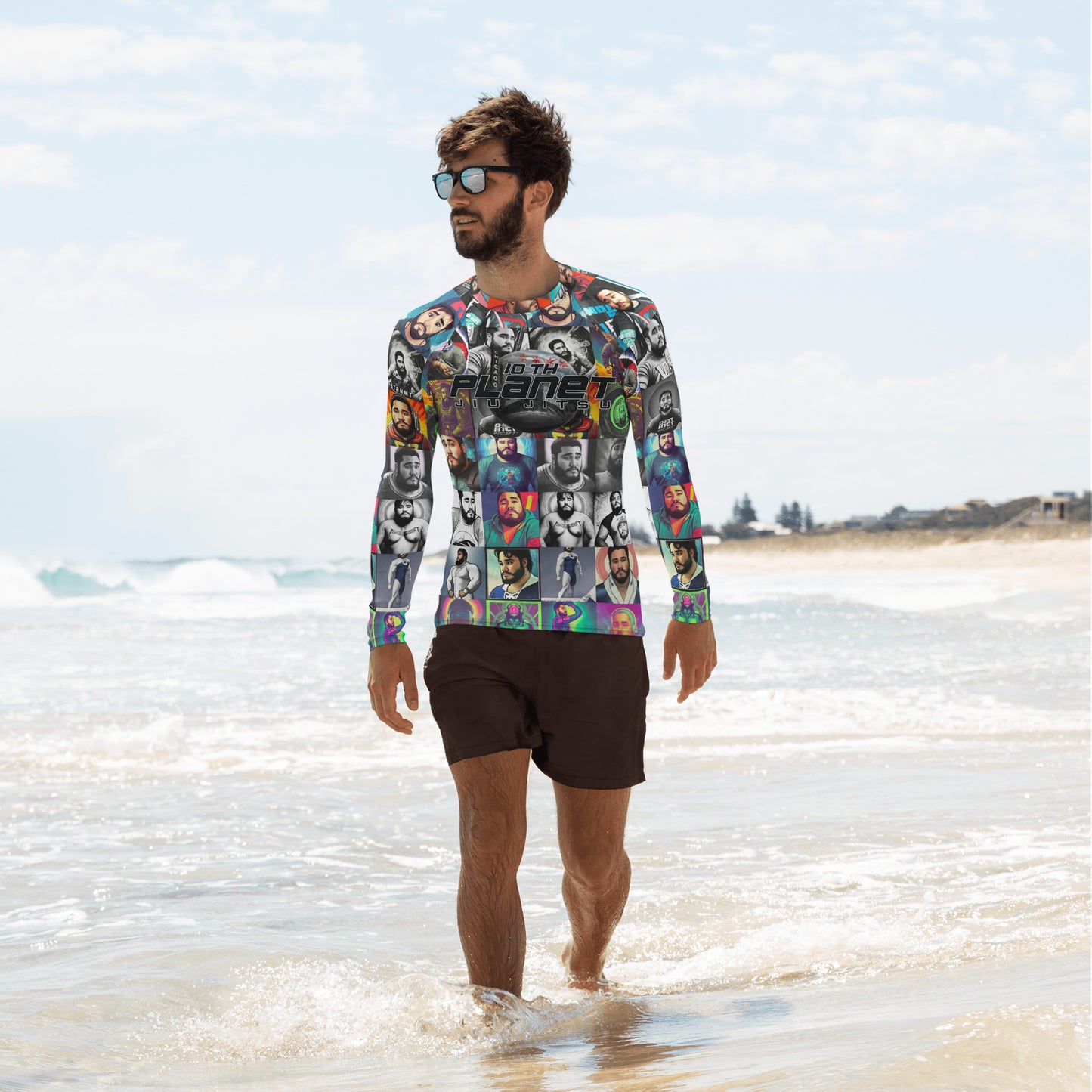 John Hates Selfies Men's Rash Guard