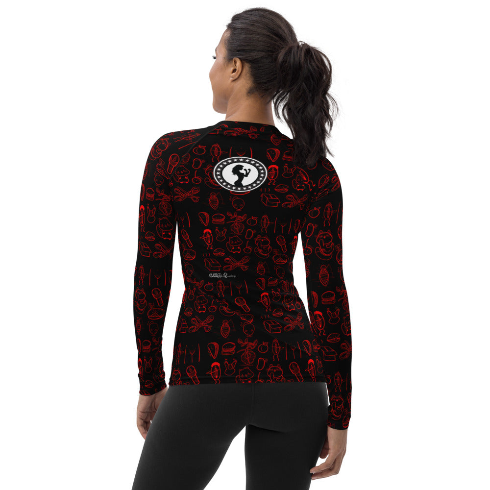 Pu$$y Rash Guard (red edish)