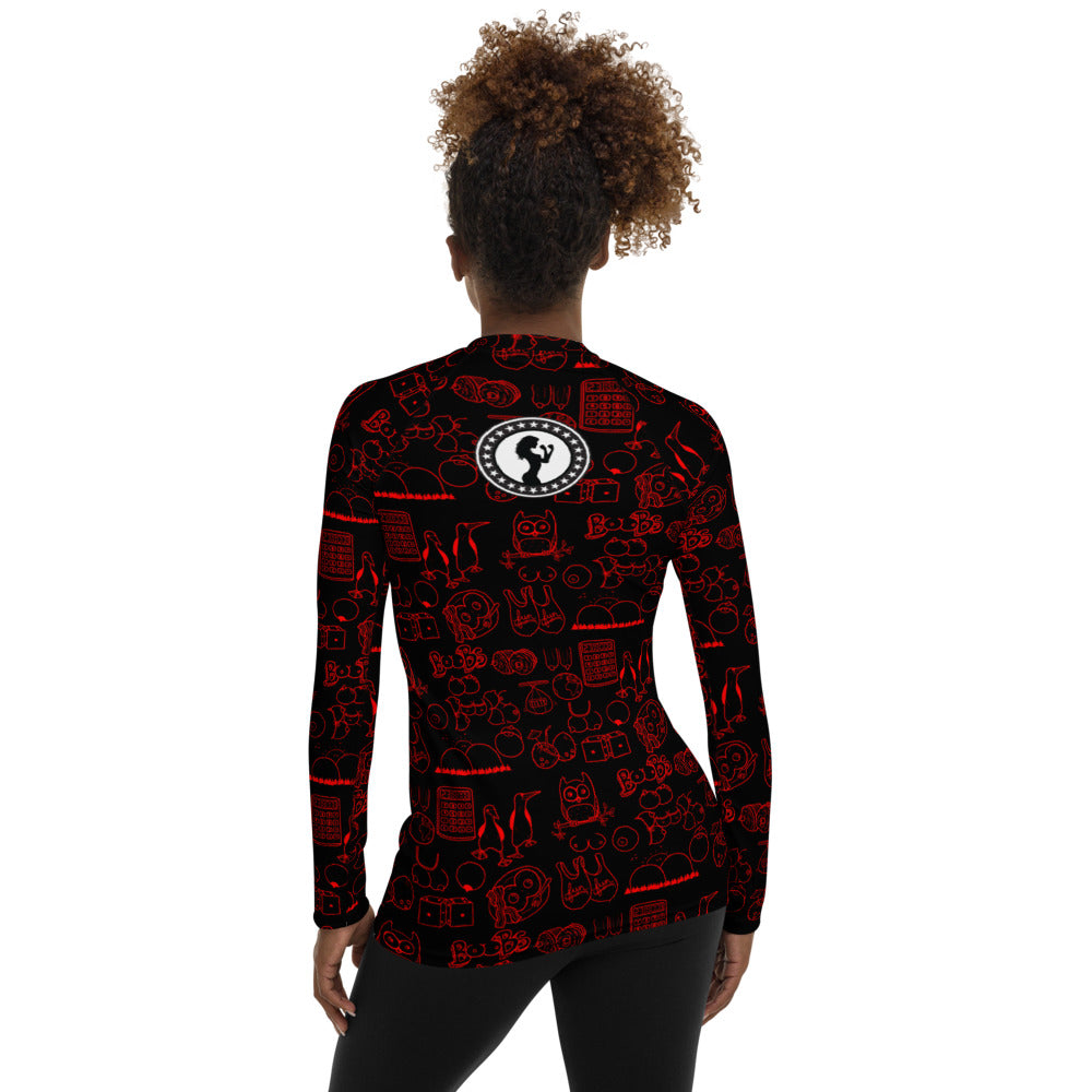 Titty Rashguard ( Red Edish )