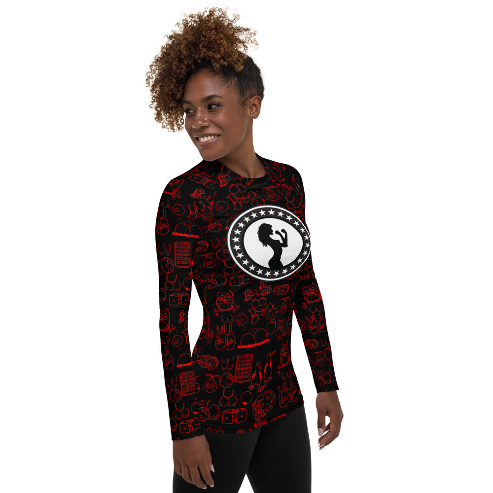 Titty Rashguard ( Red Edish )