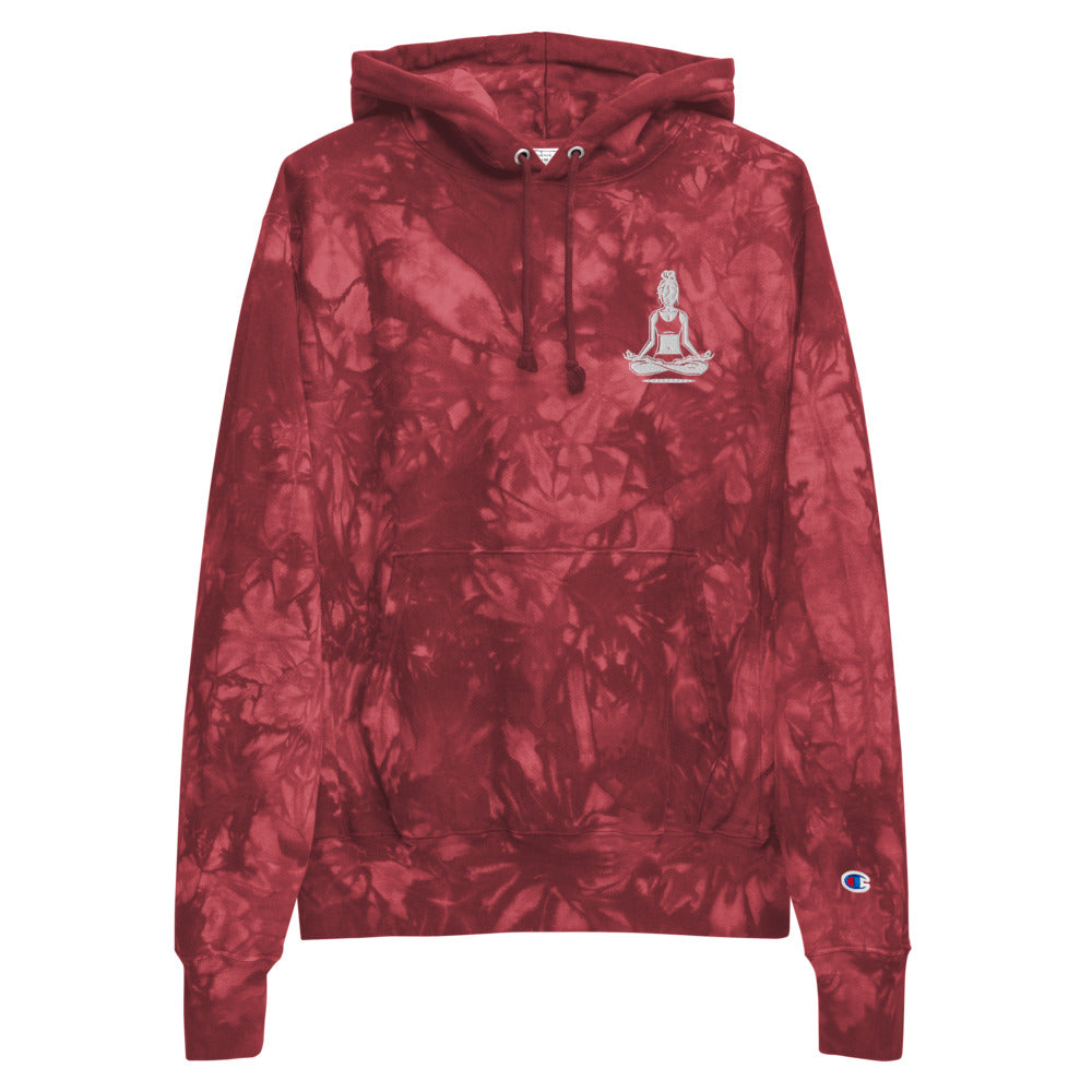 Unisex Yogi Chix + Champion tie-dye hoodie