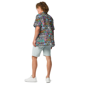 Squatch Selfie Unisex button shirt