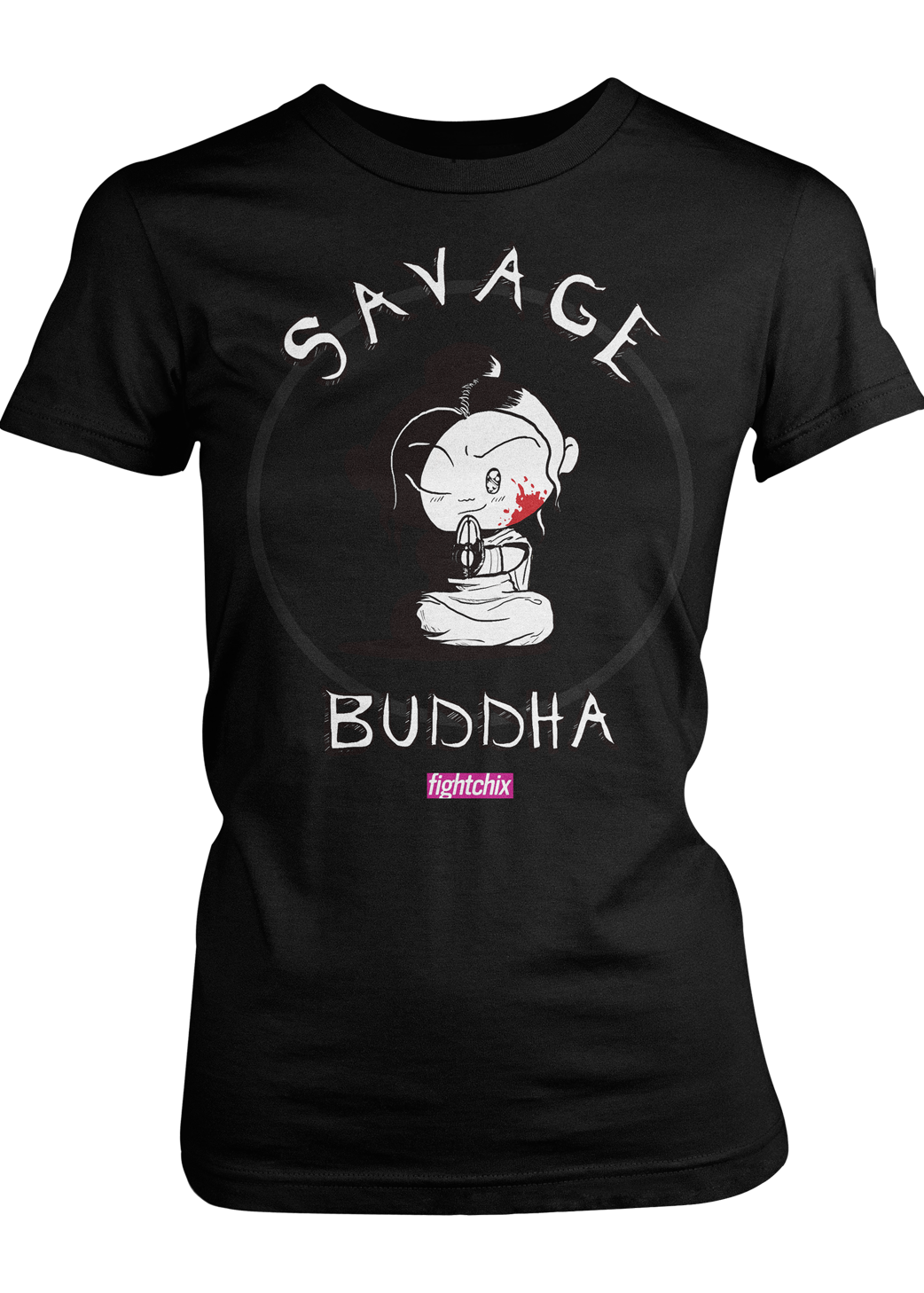 Savage Buddha women's t-shirt (black)