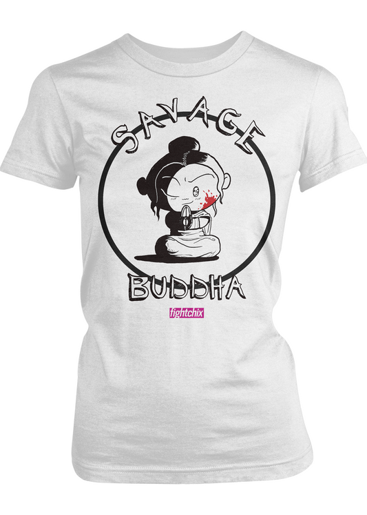 Savage Buddha women's t-shirt (white)